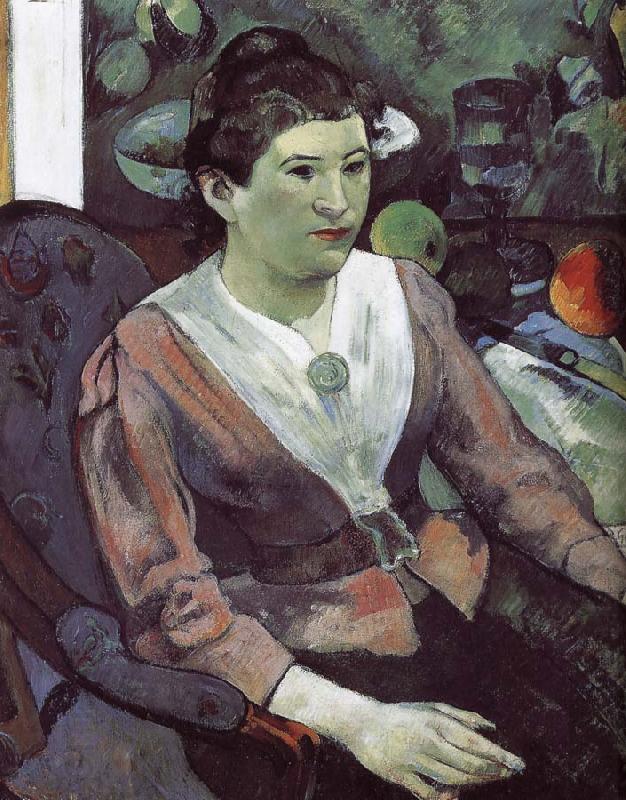 Paul Gauguin Cezanne s still life paintings in the background of portraits of women China oil painting art